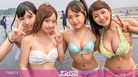 200GANA-1815 【대난교! 바다 헌팅! 】 헌팅 대기! ? 한 비키니 JD4 인조 VS 백전 연마의 헌팅사 4 인조! 싸움의 장소는 해변에서 호텔로 ... 막상! 더위 잊는 난교 8P 섹스 대합전! !